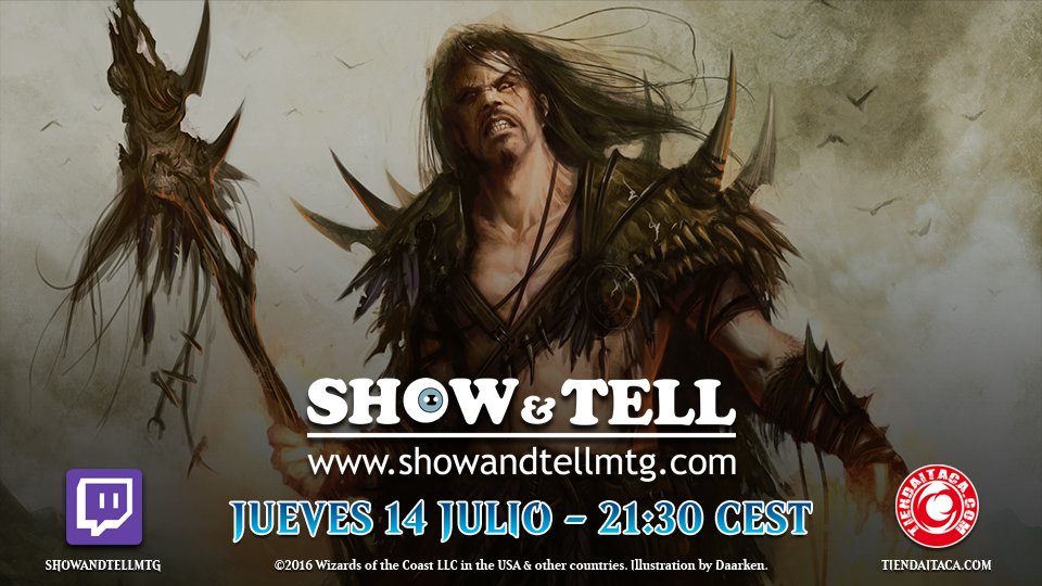 ShowAndTellMTG's tweet photo. Hoy en @ITACAFreakShop @MiguelCastroGG y @CondeDupu se miden con #TEAMAFF y #TEAMTAXES en el #STITACA51a las 21:30. https://t.co/VXCFhxHIsu