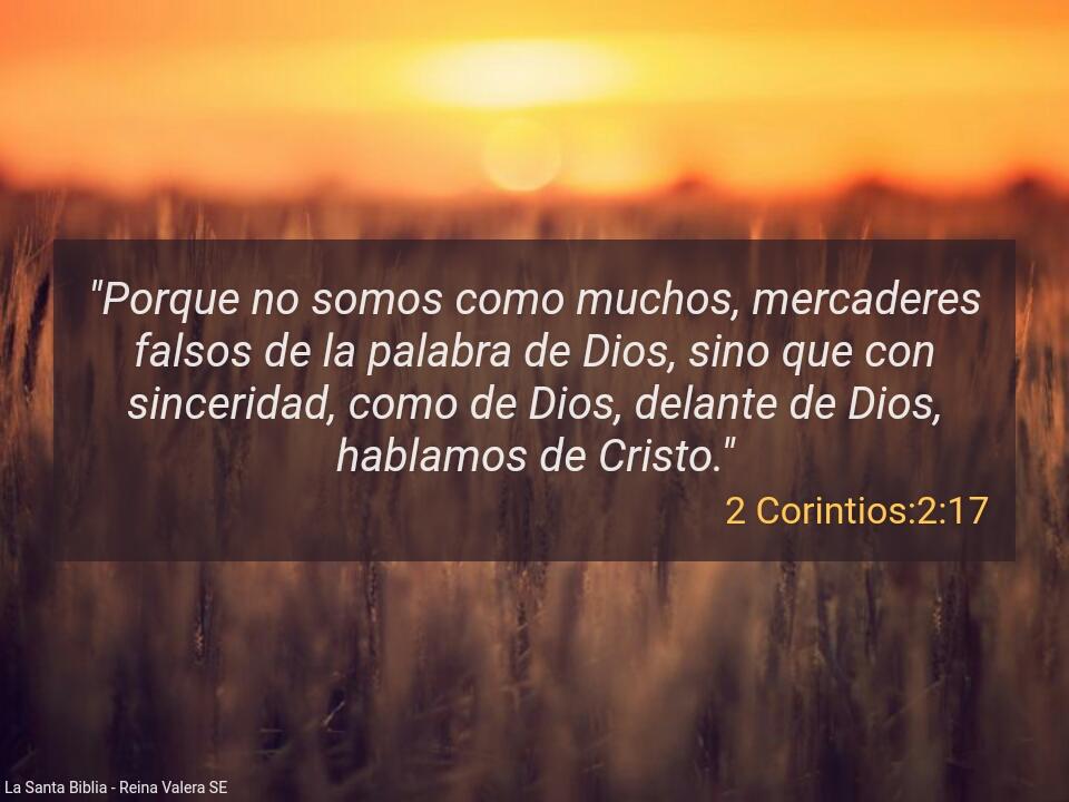 CeKriSo's tweet image. #2Corintios2:17 #SantaBiblia #PalabraDeDIOS #VersiculoBiblicoDiario Bendiciones de JESUCRISTO.