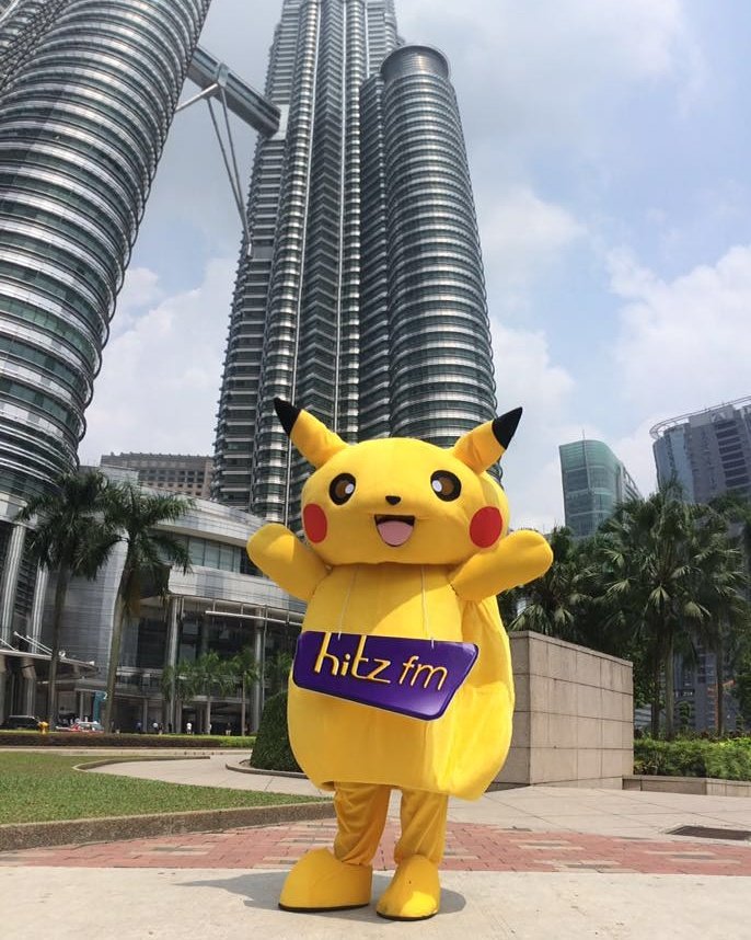 hitzdotmy's tweet photo. Our hitz pikachu is on the move!! Try and catch it!! #hitzpokemongo #pokemongo https://t.co/VfSPuQkNEp