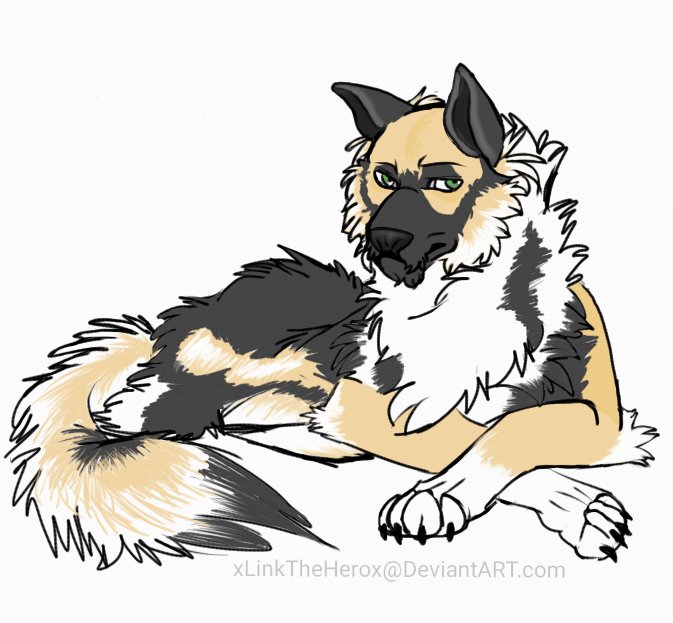 // I haven't uploaded the drawing to my DeviantART yet, but I drew Dog!Mike Zacharius for a friend's profile image.