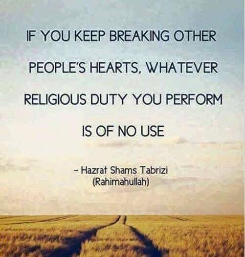 Let us remember these golden words