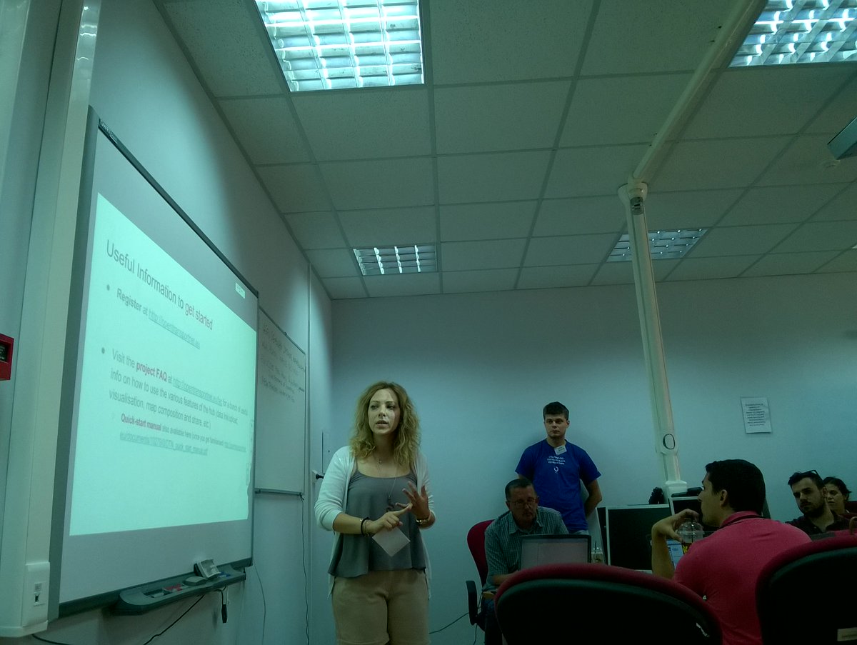 NEUROPUBLIC's tweet photo. .@IreneMatz from @Intrasoft_int presents the @OpenTnet #OpenData challenge for #MEDHackathon https://t.co/2ER6x9Dugw