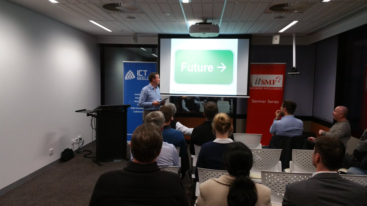 TechGeelong's tweet image. Evan Vicary on Innovation in print at @ICTgeelong @ITSMFA Seminar. #innovategeelong