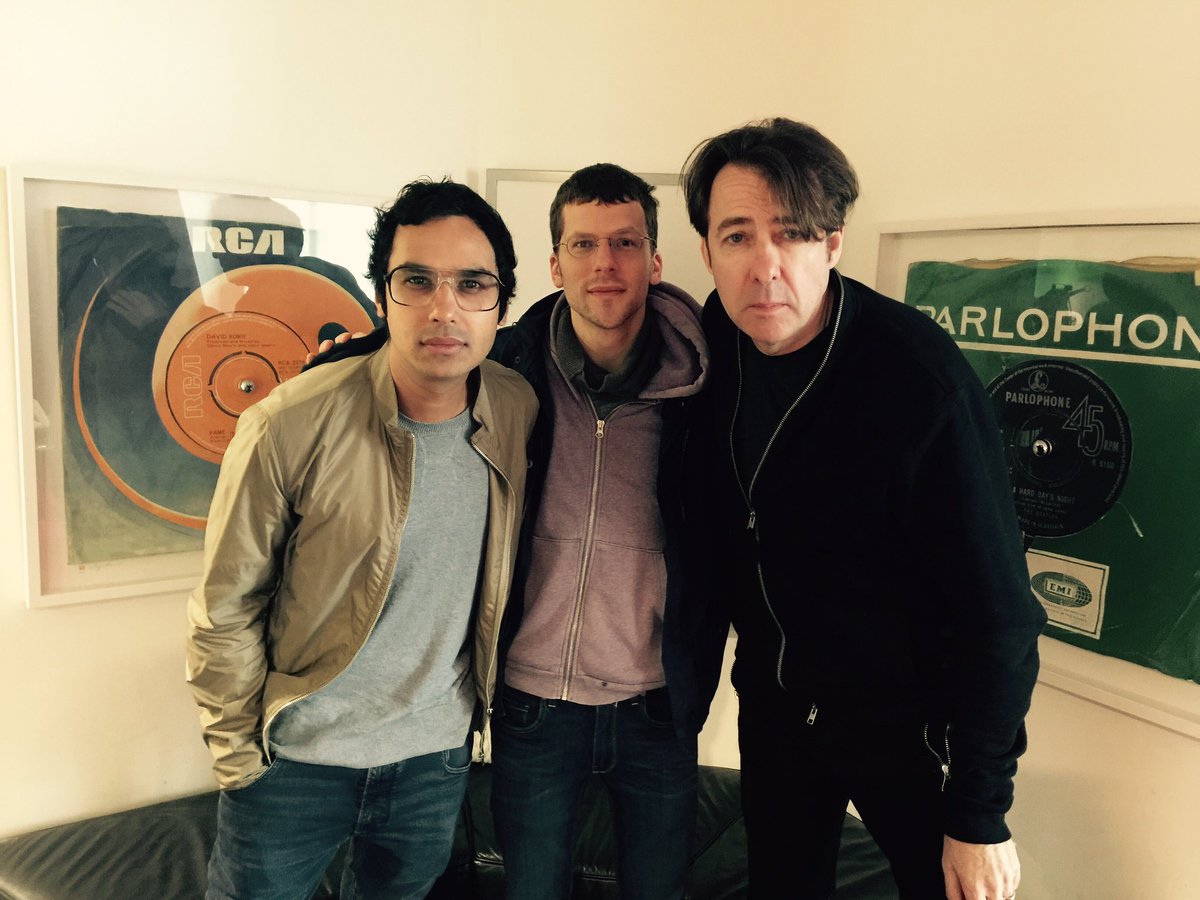 EmmaHollandPR's tweet photo. So who out of @kunalnayyar @wossy and #jesseeisenberg has the best pout?! #thespoils #ehpr https://t.co/H0WYtAtx10