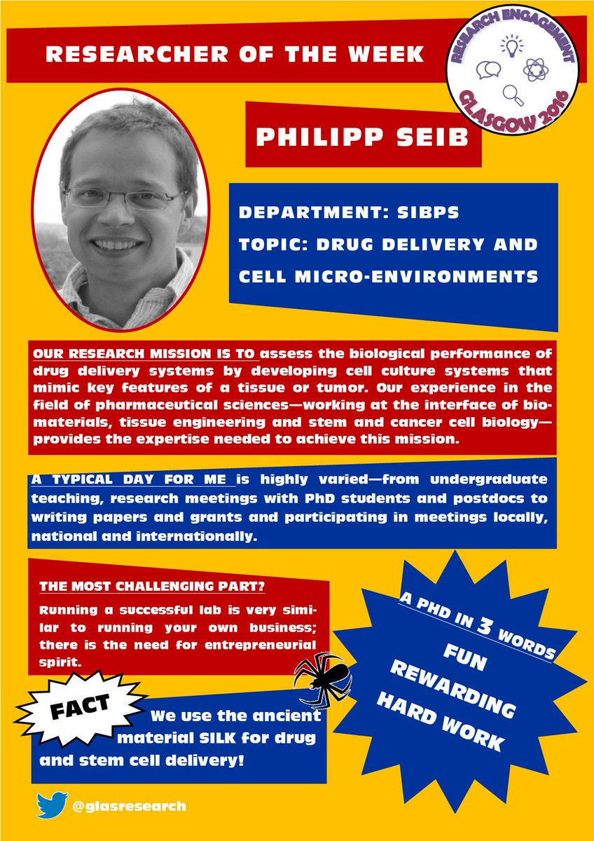 StrathOutreach's tweet image. Our first Researcher of the Week is Philipp! He'll be exhibiting his #research at #explorathon16 on 30th September!