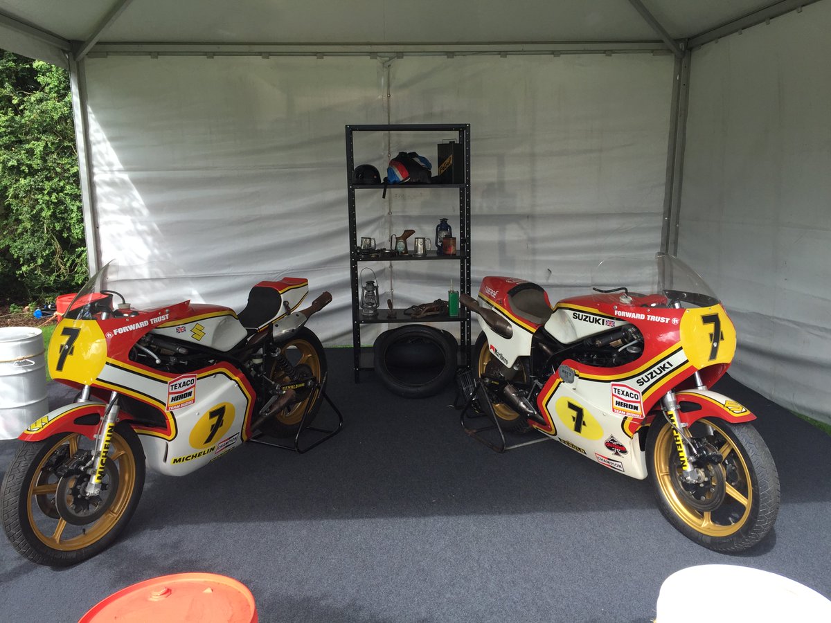 #BarrySheene 1976 &amp; 1977 500cc World Champ Bikes <a href="/SuzukiOfficial/">Suzuki Cilacap Official</a> #BritishGP #BRDC