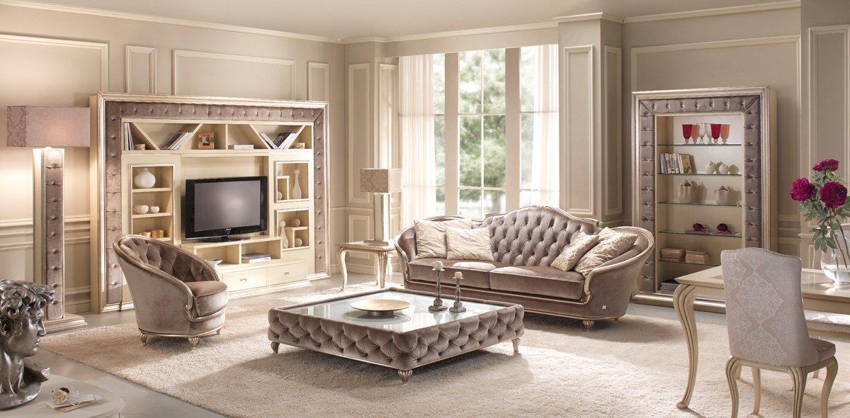Treniq's tweet photo. Love the #TVunit &amp; #librarystand in this #luxurylivingroom ? by #GoldConfort @Treniq   https://t.co/8KeA5GSZLO https://t.co/wdachUnp7U