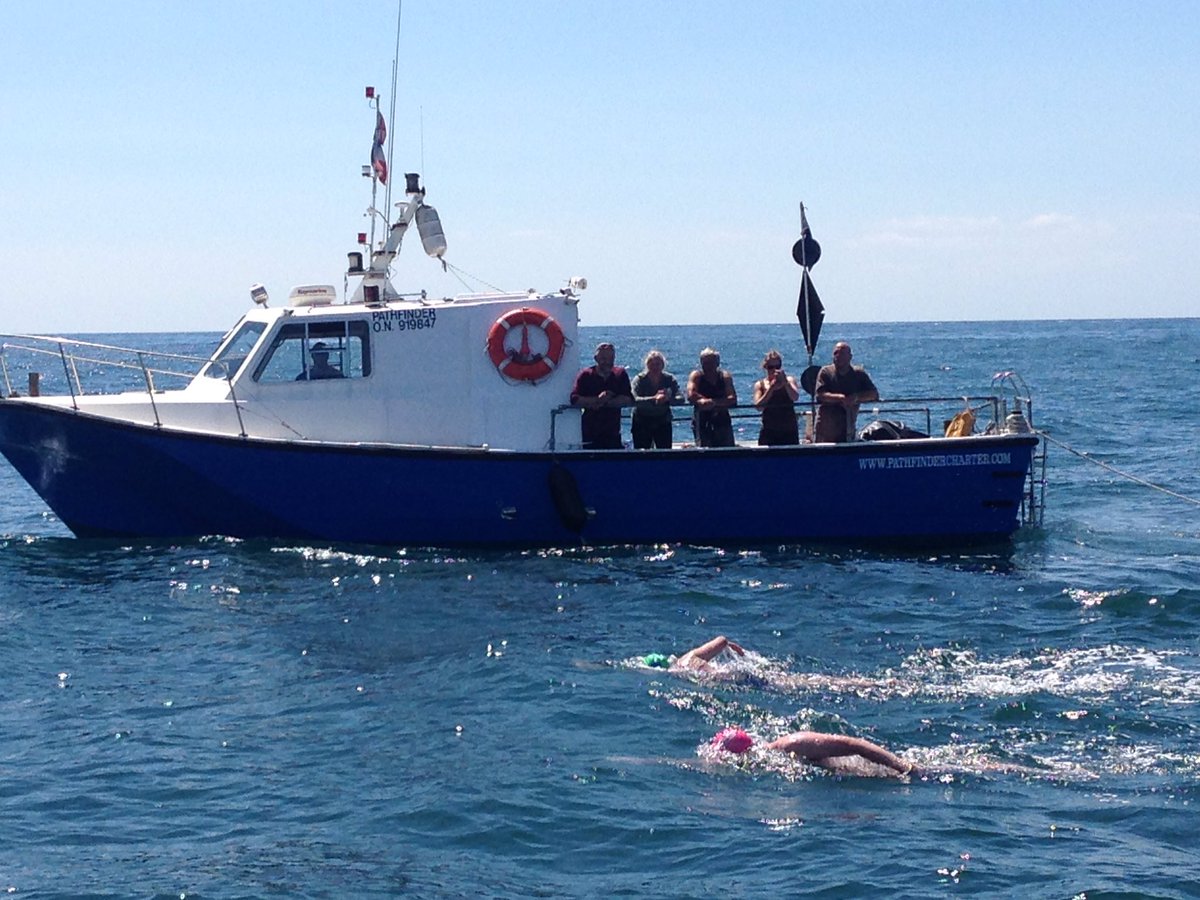 We had a lovely time visiting Mhairi with Pathfinder. We have left then behind now, both swimming very well