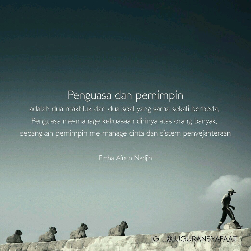 Juguran Syafaat On Twitter Penguasa Dan Pemimpin EmhaAinunNadjib