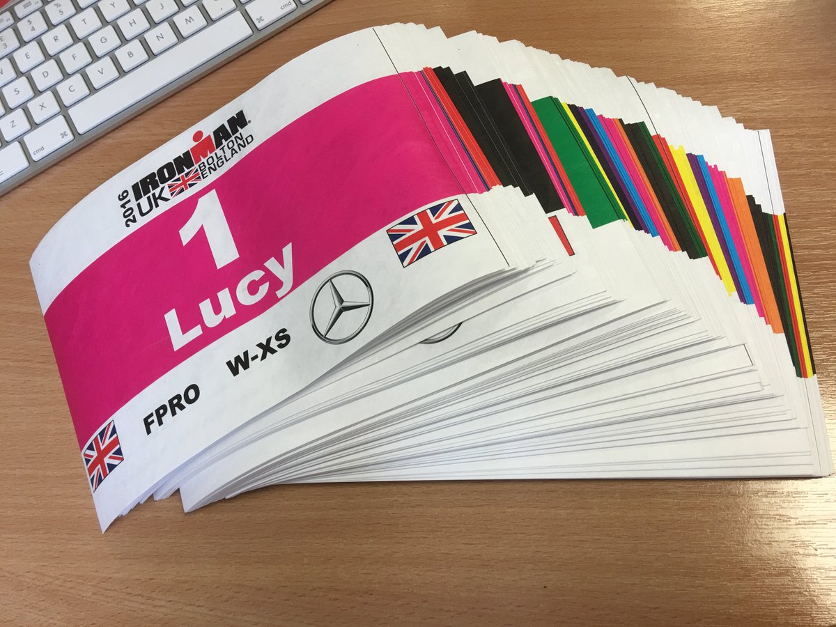 Sportstiks_UK's tweet image. The colours of Bolton! Good luck to everyone racing this w/e at #IMBolton @UkTriChat @lucygoss #ironkids