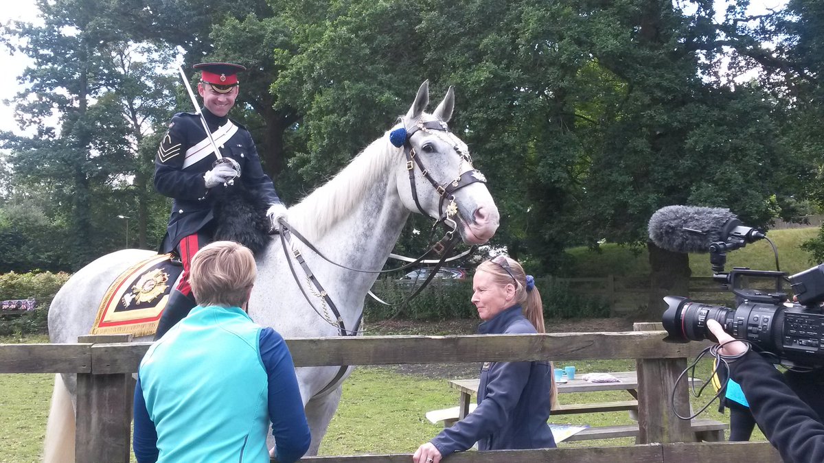 sandhurstrda's tweet image. Royal Blue watching from the sidelines