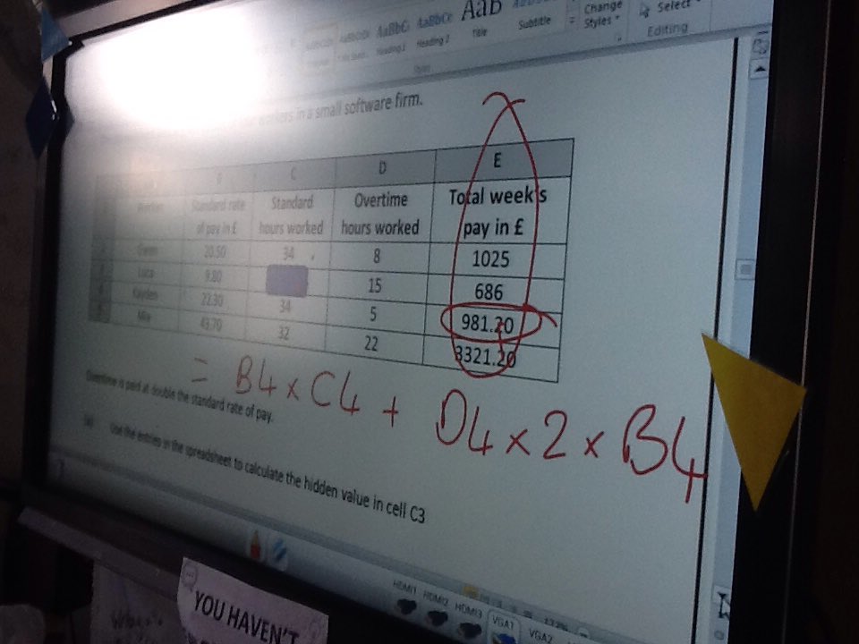 KHSMrsCMaths's tweet photo. ICT in Maths !Excellent spreadsheet skills 8y1 - great use of formulae💻 https://t.co/8Tbjd9CztU