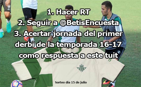 PuroBalompie_'s tweet photo. Mañana se sortea el calendario de Liga y nosotros la CAMISETA PREPARTIDO del Betis 😃 Sigue los pasos para participar https://t.co/RvTxLKacbS
