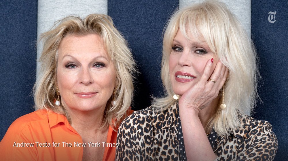 nytimesarts's tweet photo. Sweetie darling! Edina and Patsy are back with “Absolutely Fabulous: The Movie” https://t.co/ONqzSGz1JG https://t.co/wVFgRRiKbW