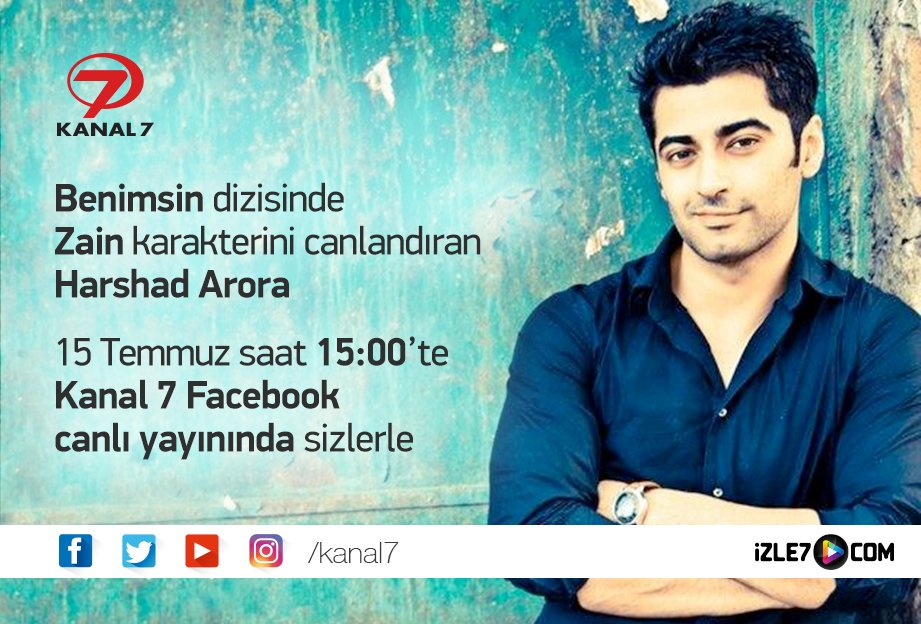 Harshad Arora 15 Temmuz saat 15:00'te Kanal 7 Facebook Canlı yayınında sizlerle...
<a href="/har1603/">Harshad arora</a> 
facebook.com/kanal7/