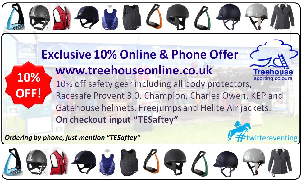 TreehouseHorse's tweet photo. ✨🏇🏾10% 0FF OFFER🏇🏾✨ ALL safety products just input TESafety at checkout!@TwittaEventing @EquineHour @RacesafeEq https://t.co/pxs4tlcEkH