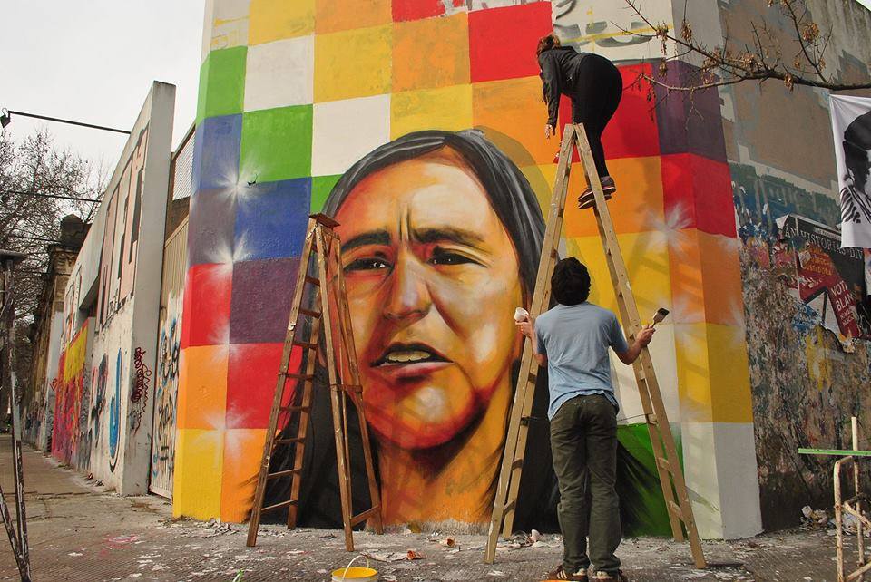 YiraenLP's tweet photo. Un mural de Milagro Sala reclama su libertad en La Plata. Realizado por @lumpenbola. Mirá https://t.co/6KCzxIgnAC https://t.co/79C2KtlRnx