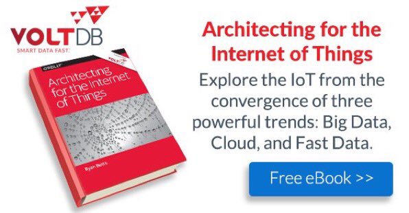 KirkDBorne's tweet image. Architecting for the Internet of Things: learn.voltdb.com/EbookIoT.html #IoT #BigData #Analytics #DataScience by @VoltDB