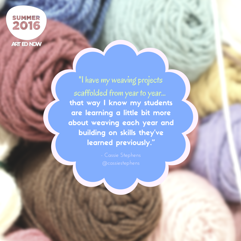 theartofed's tweet photo. โWhatโs Old is New Again: Fiber Arts in the Art Romโ @cassiestephens #ArtEdNow #AOE #OnlineConference #DailyFiber https://t.co/sJl1WBqhBM