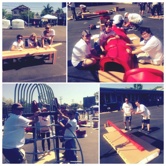 DisneyCSR's tweet photo. Play helps kids create, explore, solve & imagine. #PlayMatters #DisneyVoluntEARS @Kaboom @DisneyInteract #Build70 https://t.co/kRkmZmdJEd