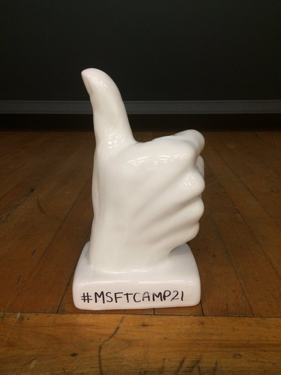 Cool paperweight #MSFTCAMP21