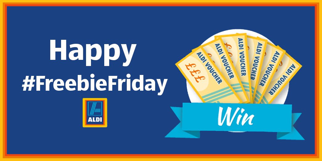 AldiUK's tweet photo. Do you have that #FridayFeeling? RT and LIKE for a chance to #WIN a £10 voucher! #FreebieFriday https://t.co/tnSwsWTn66