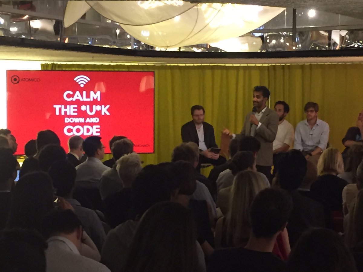 benblume's tweet image. Thanks to everyone for joining us for #keepcalmandcodeon. Full house!