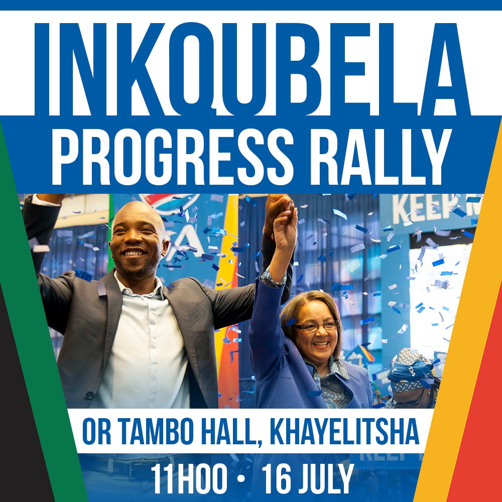 Our_DA's tweet image. THIS SATURDAY @MmusiMaimane &amp;amp; @PatriciaDeLille deliver @Our_DA&apos;s message of PROGRESS in CPT

#KeepMakingProgress