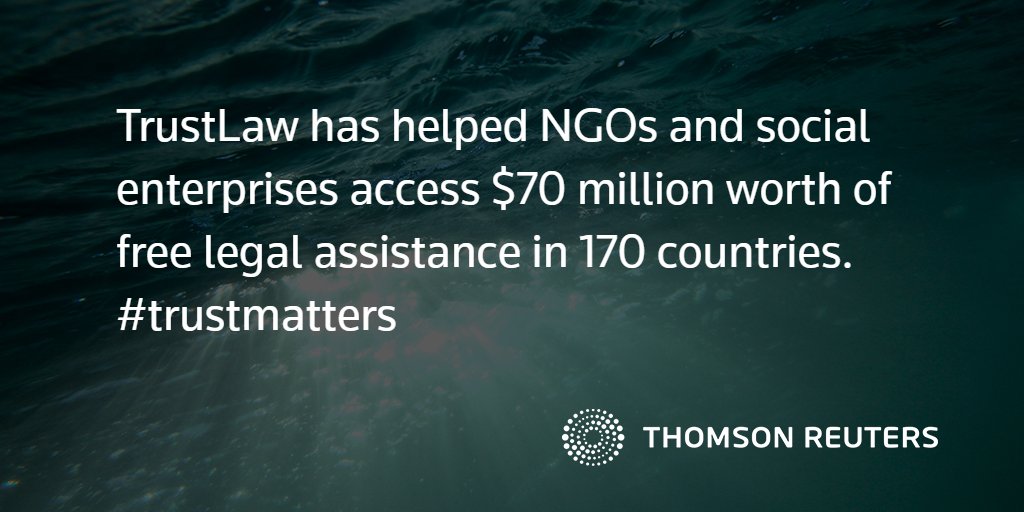 The <a href="/TR_Foundation/">Teddy Roosevelt Foundation</a> connects 100K+ lawyers to NGOs for real impact. #trustmatters