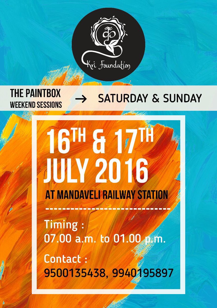 KriFoundation's tweet photo. This weekend we will be painting the walls of Mandaveli railway station. 😀 Sign up here. https://t.co/BRvMKc1cXv https://t.co/0EfOqbEp0u