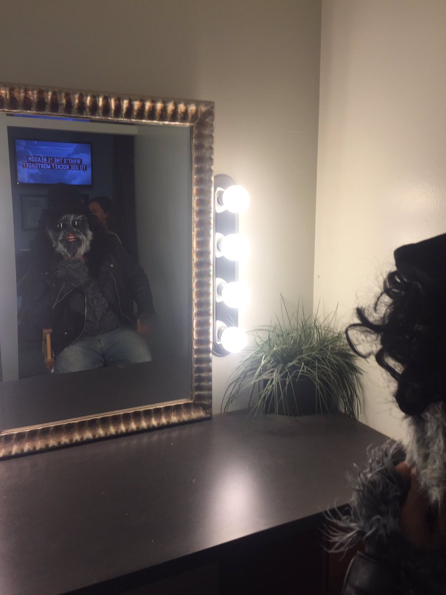 SlashSquatch's tweet photo. #SlashSquatch in the make up chair @GreatDayHouston ! https://t.co/yvunolot46