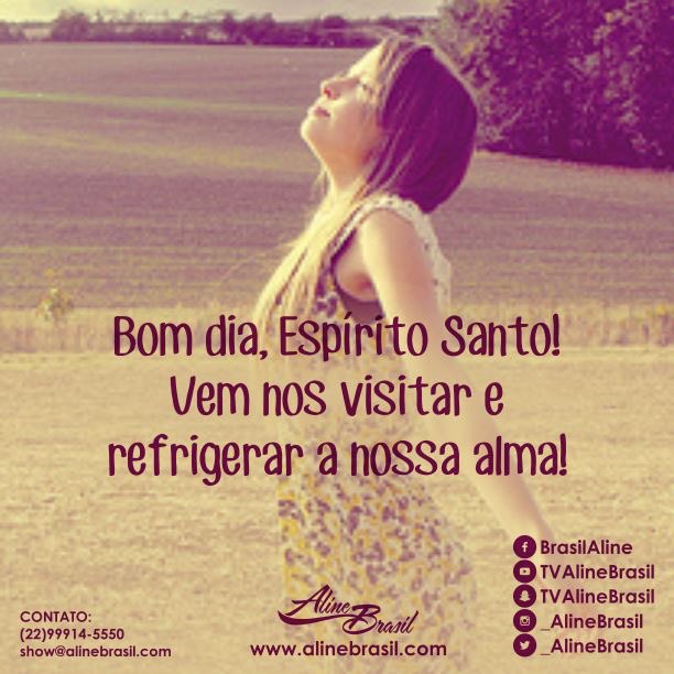 Espírito Santo,vem nos visitar p/que não só o nosso corpo esteja descansado,mas para q a nossa alma esteja renovada!