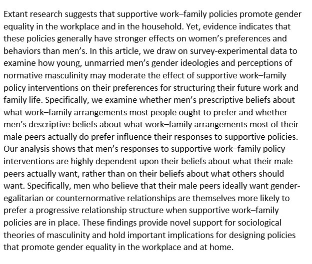 menshealthleeds's tweet photo. How #gender norms shape young men’s responses to work/family policies https://t.co/0Q57oBMqrZ #menshealth https://t.co/KIUFgDIUb2