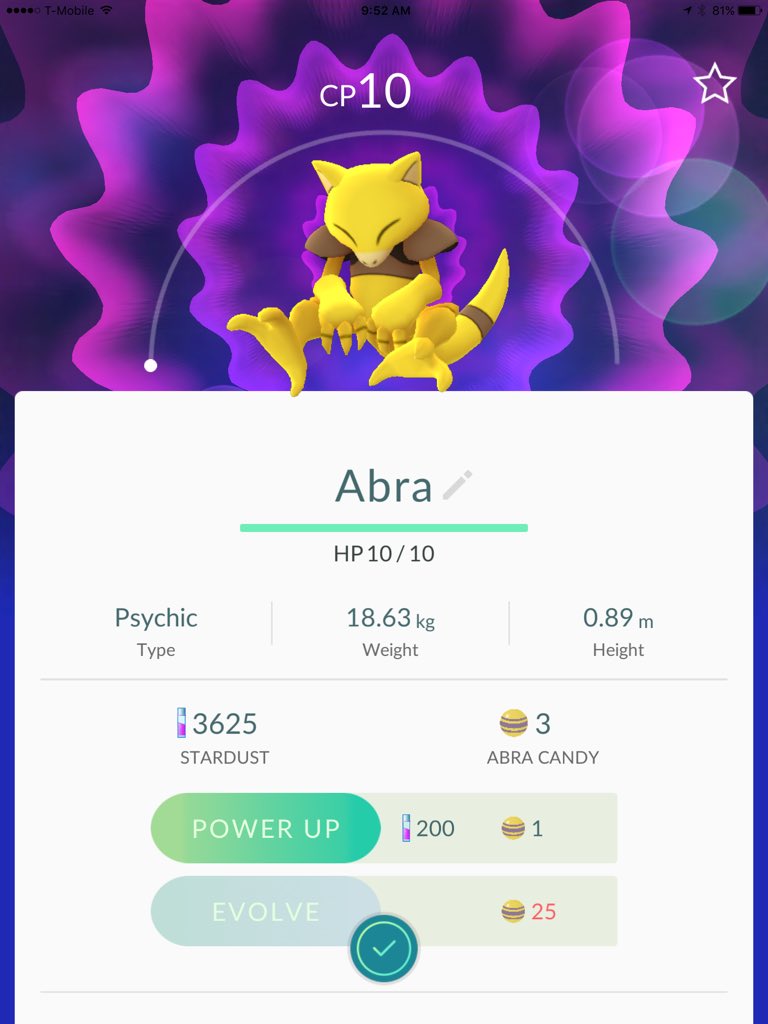 PokemonGoORL's tweet photo. #pokemongoorl #Pokemon #pokemongo #abra #orlando is a hot bed for good ones this morning https://t.co/yeFcd2Gmx2