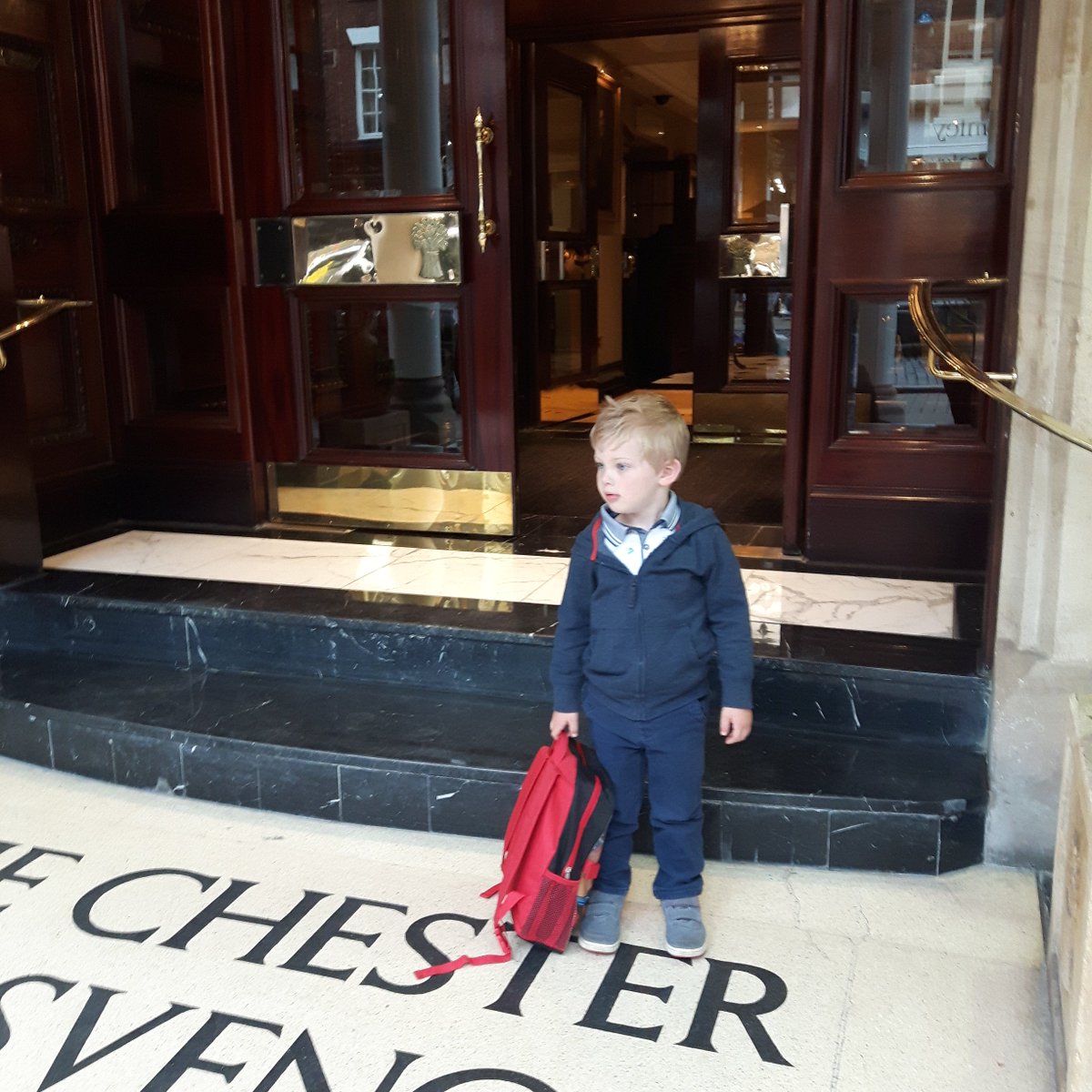 TheGrosvenor's tweet photo. A very warm welcome to this discerning gentleman! #CuteCheckIn #ChesterGrosvenor #GrosvenorMoments https://t.co/6MdBwPzy2e