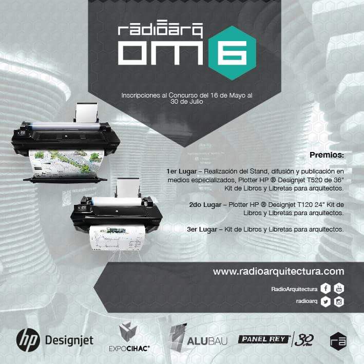 radioarq's tweet image. 30 de julio cierre de inscripciones al concurso #OM6radioarq. Gana un #PlotterHP T520  goo.gl/Zzj9GO
