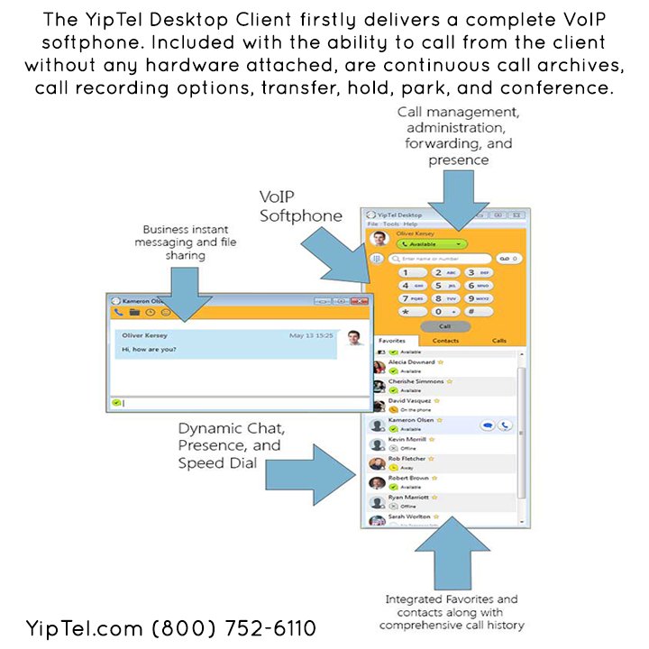 YipTel's tweet image. The #YipTel #DesktopClient firstly delivers a complete #VoIP #softphone.