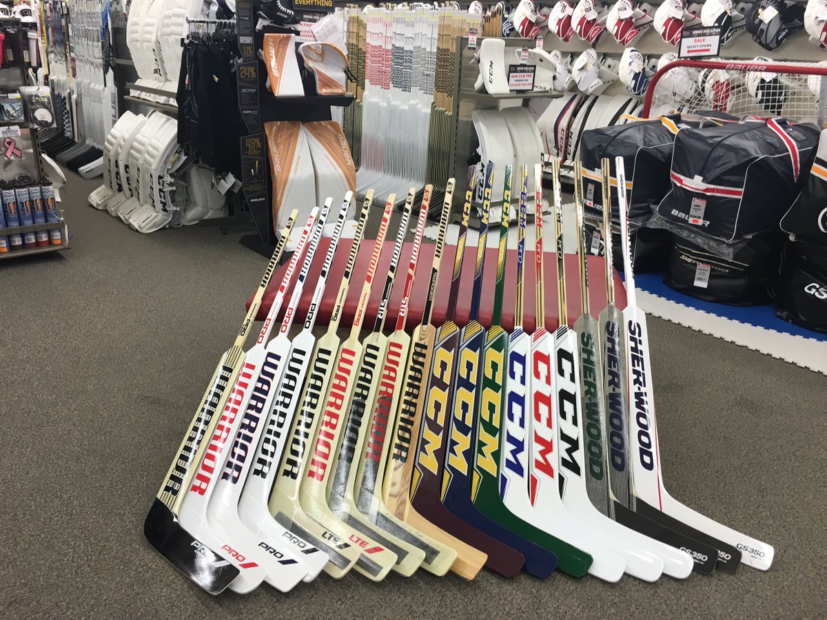 Hands down- one of the sweetest line up of goal sticks we've had. Which one are you taking? #CCM #Warrior #Sherwood