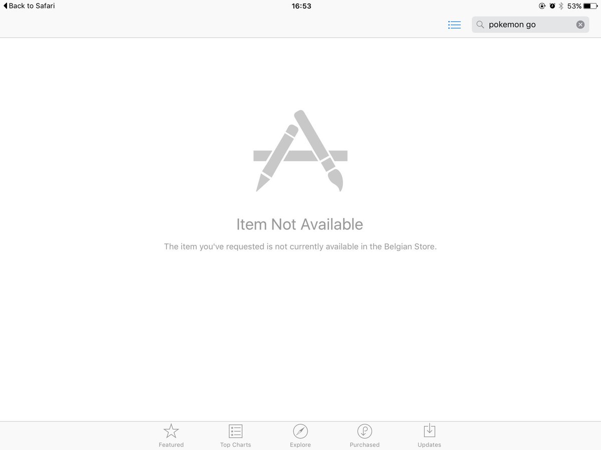 iDefCon5's tweet photo. @PokemonGoApp how come the website states the app is available in my country, when the app store says it isn't? https://t.co/b66Vo1qcpb