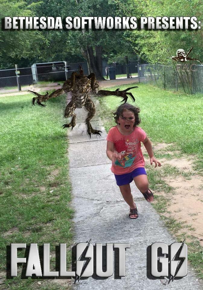 AzzyLand's tweet image. #FalloutGo is exactly like #PokemonGo ...except you spend most of the time running &amp;amp; suffering from radiation