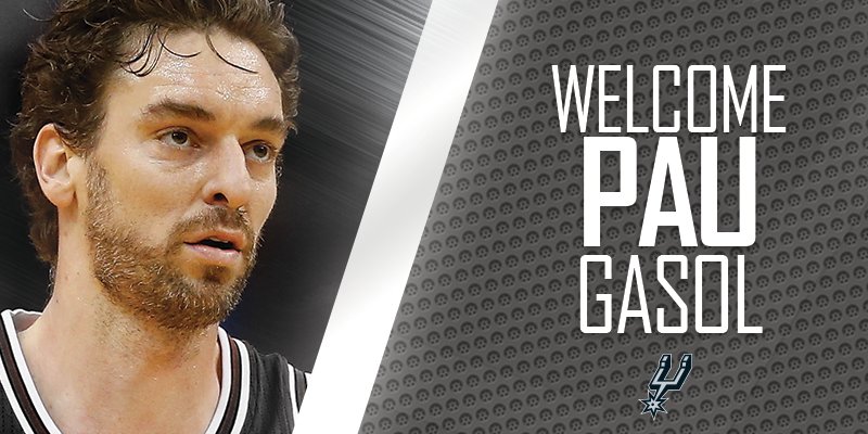 spurs's tweet photo. It's official! Welcome to the family, @paugasol!

👉🏼  https://t.co/LrwAnLHG4b https://t.co/IKWDU8PVTt