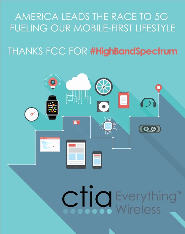 CTIA's tweet photo. America leads world in 4G LTE; now we’re in the race to #5G with #HighBandSpectrum 

https://t.co/B8qw0DCiwx https://t.co/r3BBISLUoB