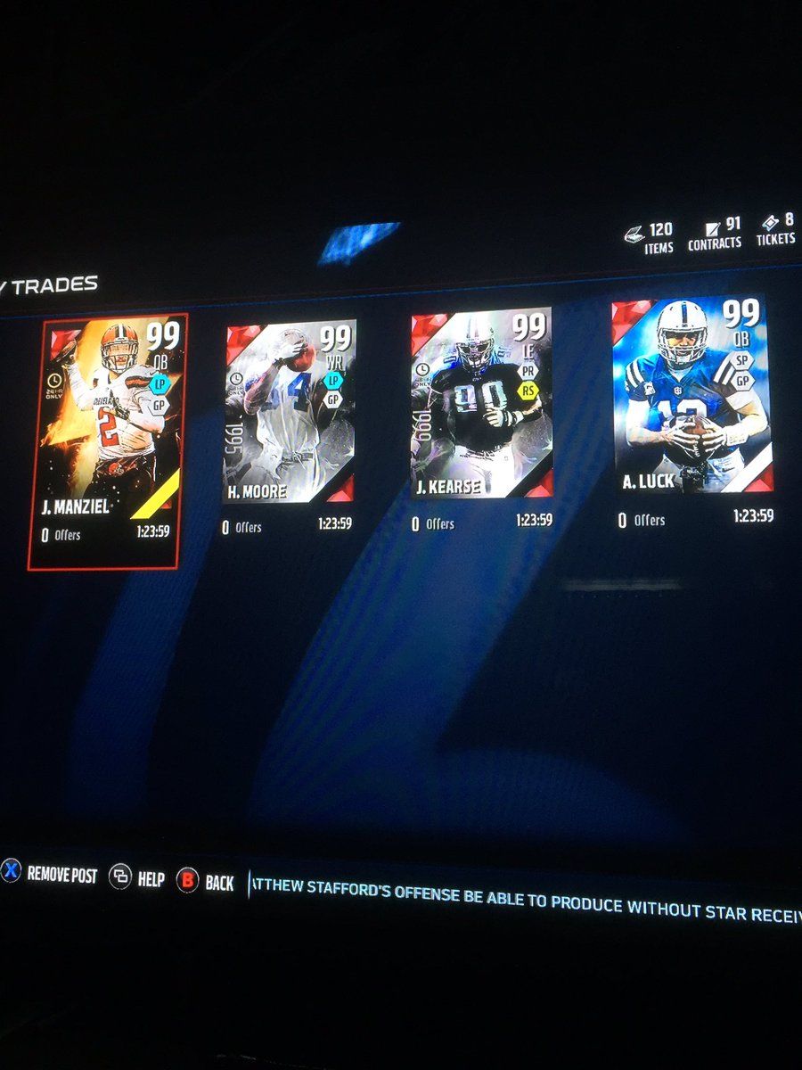 MutRut17's tweet photo. My final MUT giveaway! RT and follow @_EverythingMUT and @MUTSociety for a chance to win! 4 winners! Ends the 22nd! https://t.co/lv0ZPwk2xb