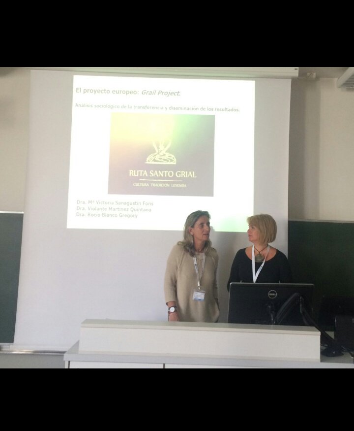 AISOC_'s tweet photo. #AISOC2016 en #isaforum2016: @RocioBG77 @ViticoSanagus present estud. sociol.sobre la ruta turística del Santo Grial https://t.co/N0B1EjvEyR
