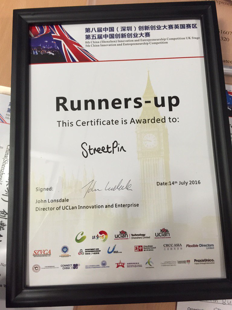 StreetPin's tweet photo. Close, but no cigar ;) @INNOVATEChina - we'll be off to trial #StreetPin in Shenzhen soon ;) https://t.co/fxx2jEiRsf