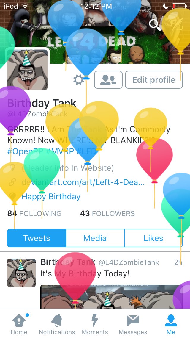 L4DZombieTank's tweet image. Yay