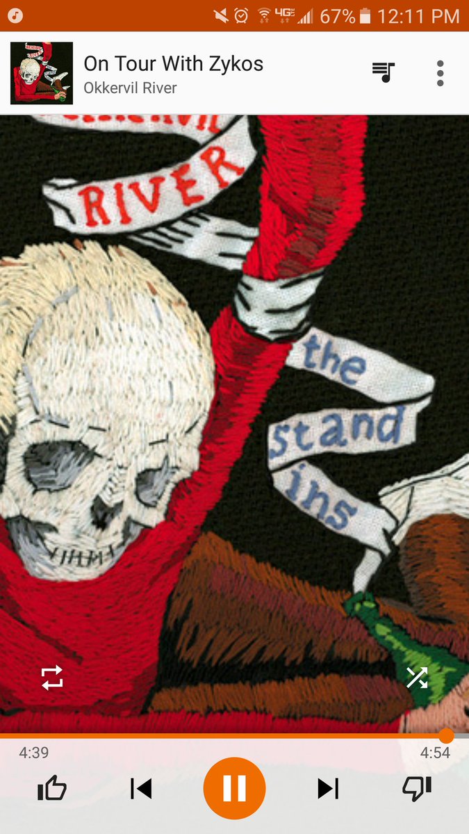 jacobwp's tweet photo. #nowplaying #okkervilriver #zykos https://t.co/G9mRUa0omB