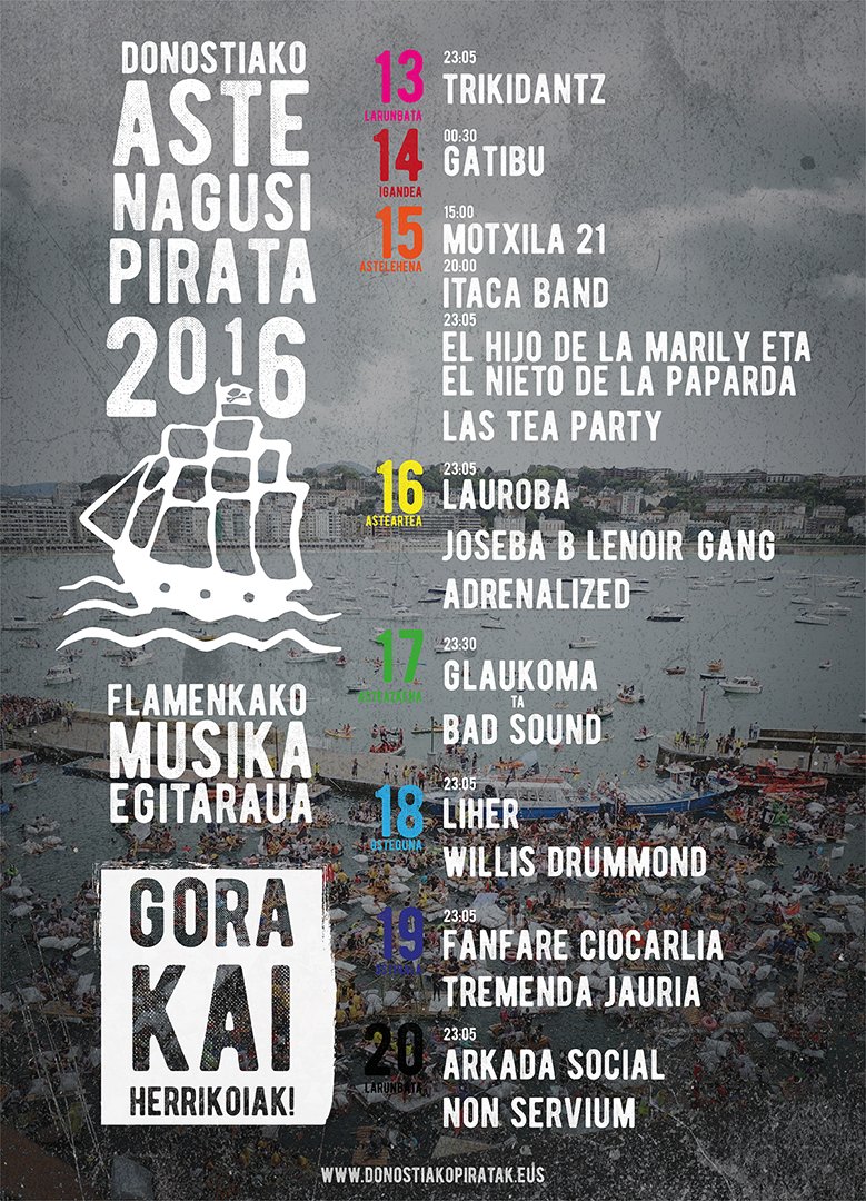 egin_klak's tweet photo. La Flamenka guneko musika egitaraua aurkeztu dute Donostiako Piratek
https://t.co/442MMCybGI https://t.co/VwCh3x8gAt