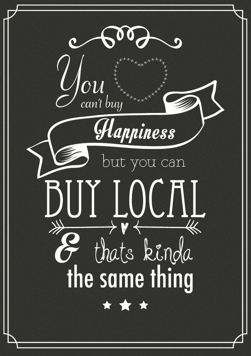 We couldn't agree more! Support over 70 local vendors and artisans at our market every Saturday morning #Collingwood