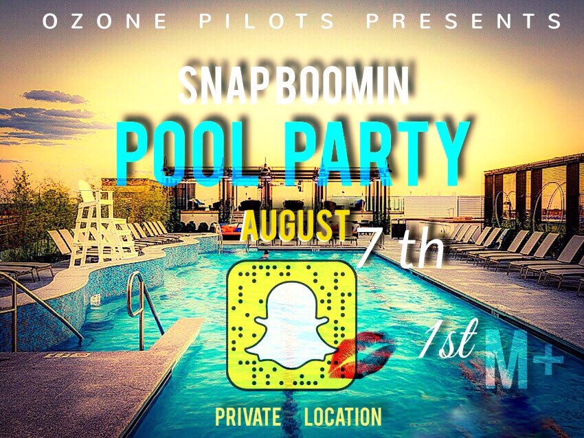 manwhat123's tweet image. @Snapchat Pool Party New date August 7th. Host @MATEO_ONE &amp;amp;Spinz by @TriniHeat22 #SnapBoomin #💯MILES #OZP